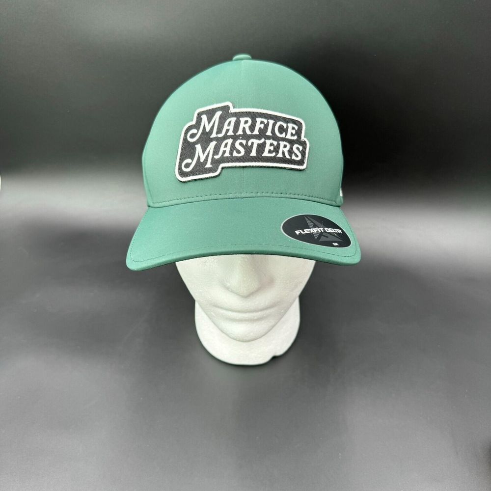 NEW Jeff Marfice Masters Charity Cap‎ Small/Medium Flexfit Delta Green Patch - Picture 2 of 12